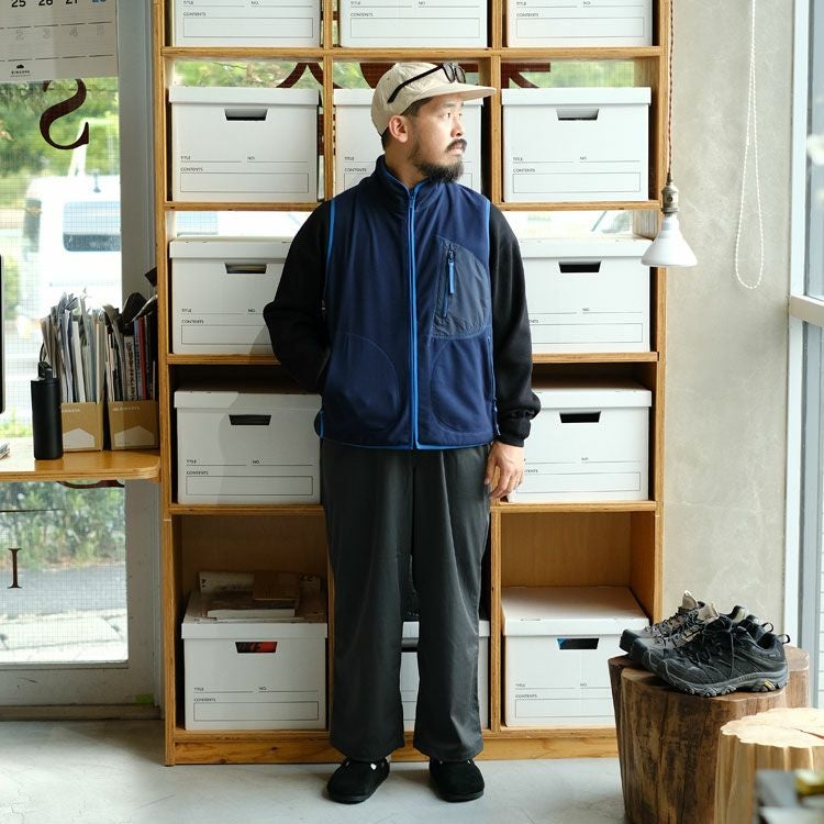 FLEECE ZIP UP VEST フリースジップアップベスト/PORTER CLASSIC