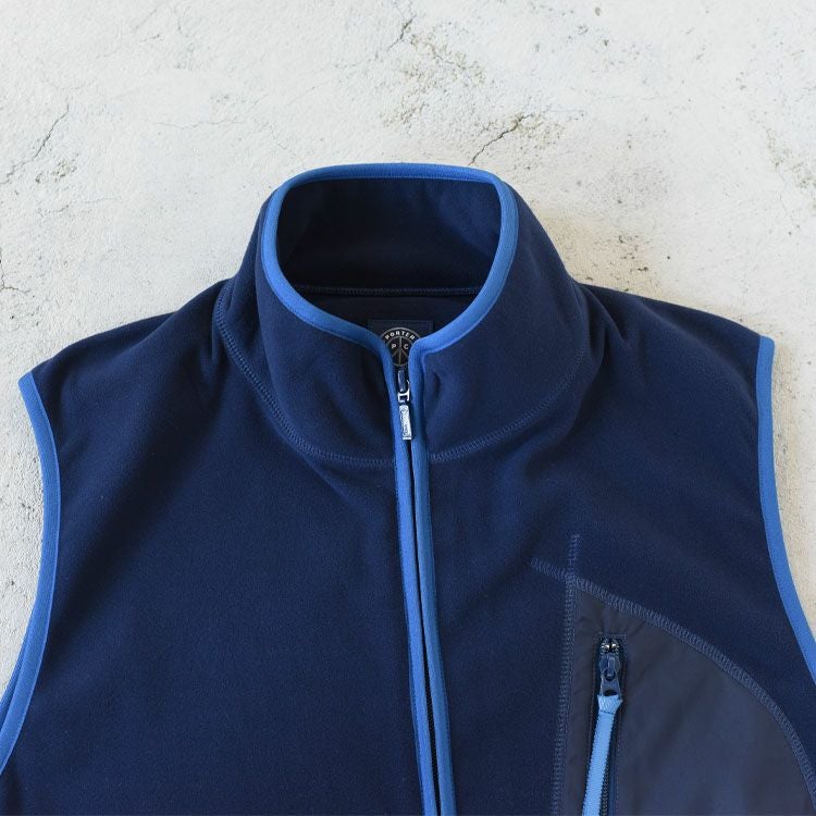 FLEECE ZIP UP VEST フリースジップアップベスト/PORTER CLASSIC