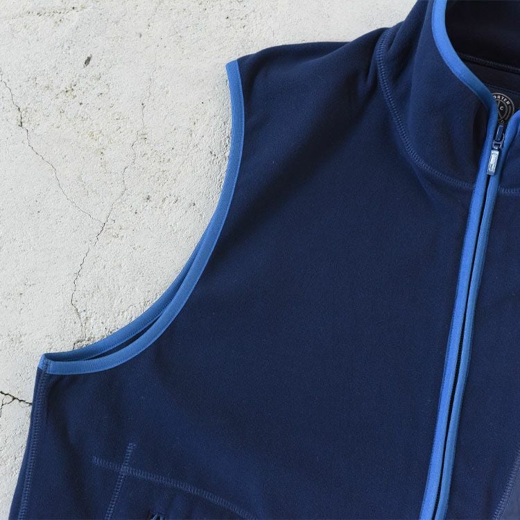FLEECE ZIP UP VEST フリースジップアップベスト/PORTER CLASSIC FLEECE ZIP UP VEST フリースジップアップベスト/PORTER CLASSIC