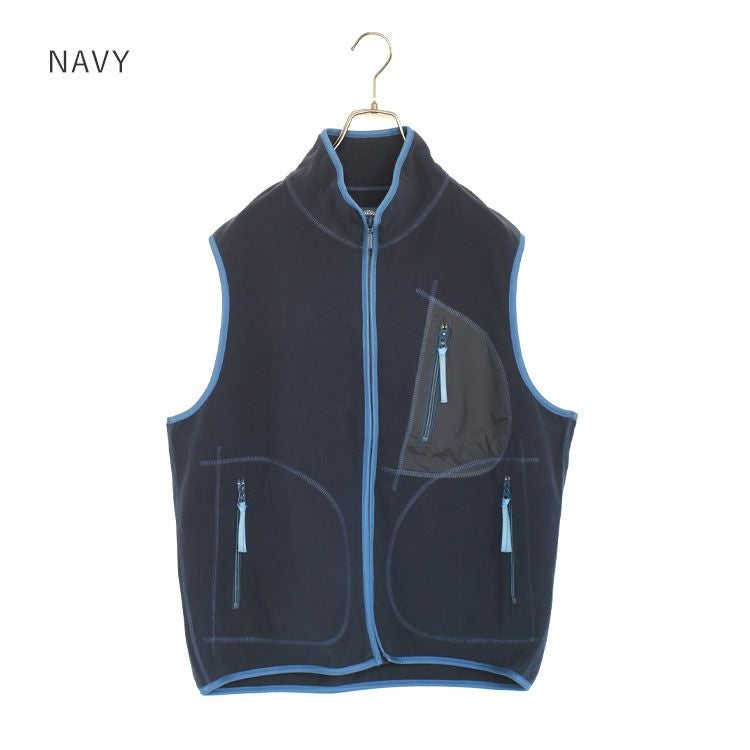 FLEECE ZIP UP VEST フリースジップアップベスト/PORTER CLASSIC