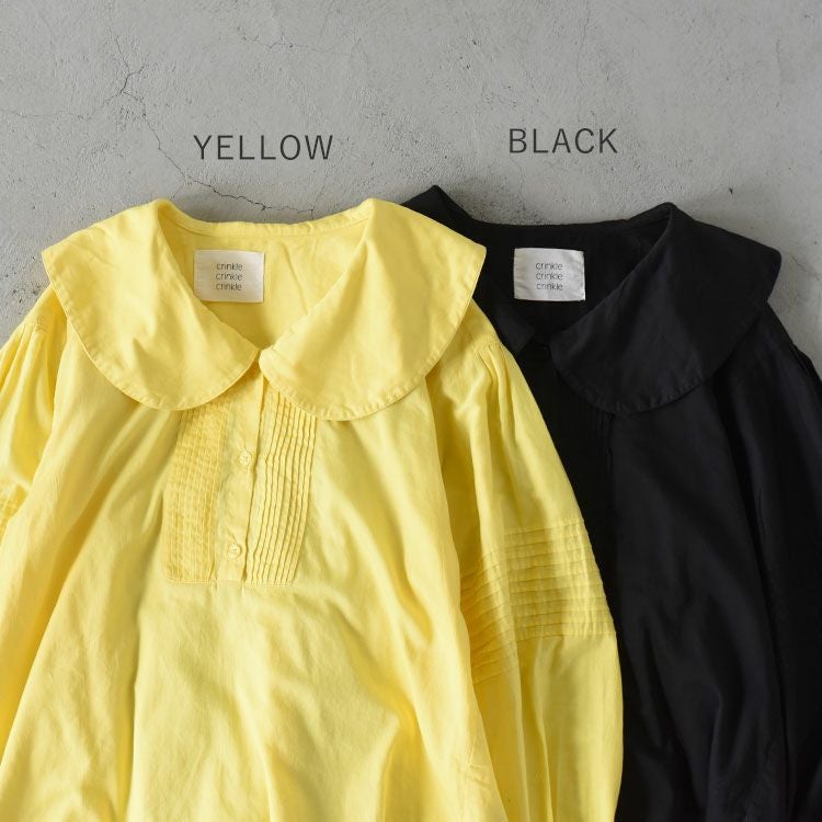 SALE 35％OFF】round collar volume blouse ラウンドカラーボリューム