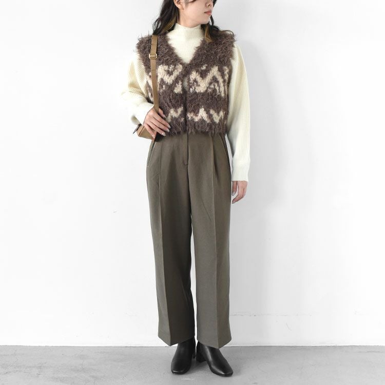 SALE 30％OFF】uruguayan wool COWICHAN hand-knit vest カウチン