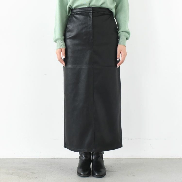 【美品】UN3D.タイトエコレザースカート★ブラック36サイズ SALE 40％OFF】Ecoleather Tight Skirt エコレザータイトスカート