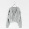 GRITTER FEATHER VEE C/D グリッターフェザーカーディガン