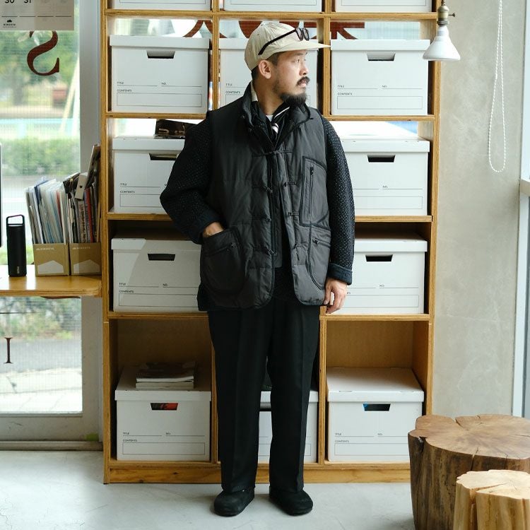 WEATHER CHINESE DOWN VEST ウェザーチャイニーズダウンベスト/PORTER