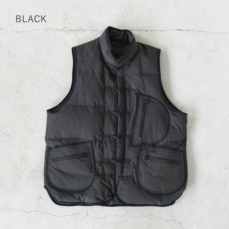 WEATHER CHINESE DOWN VEST ウェザーチャイニーズダウンベスト/PORTER