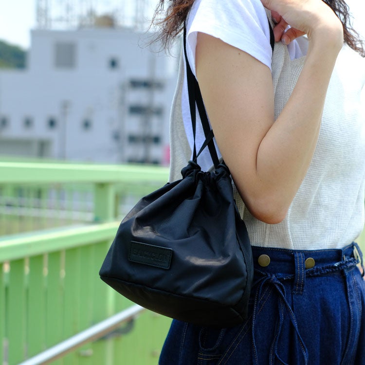 BINGOYA別注 DRAWSTRING BAG ドローストリング 巾着バッグ/BCL-95BGY
