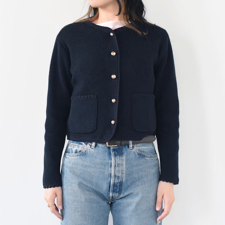 SALE 20％OFF】BOUCLE KNIT JACKET ブークレニットジャケット/THE