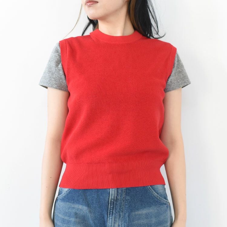 SALE 30％OFF】HIGH TWISTED COTTON KNIT VEST ハイツイステッド