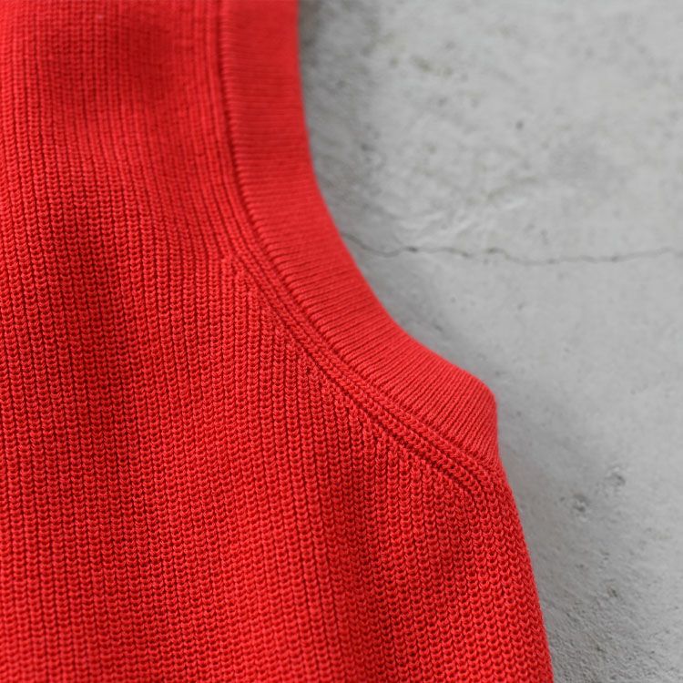 HIGH TWISTED COTTON KNIT VEST ハイツイステッドコットン ニットベスト