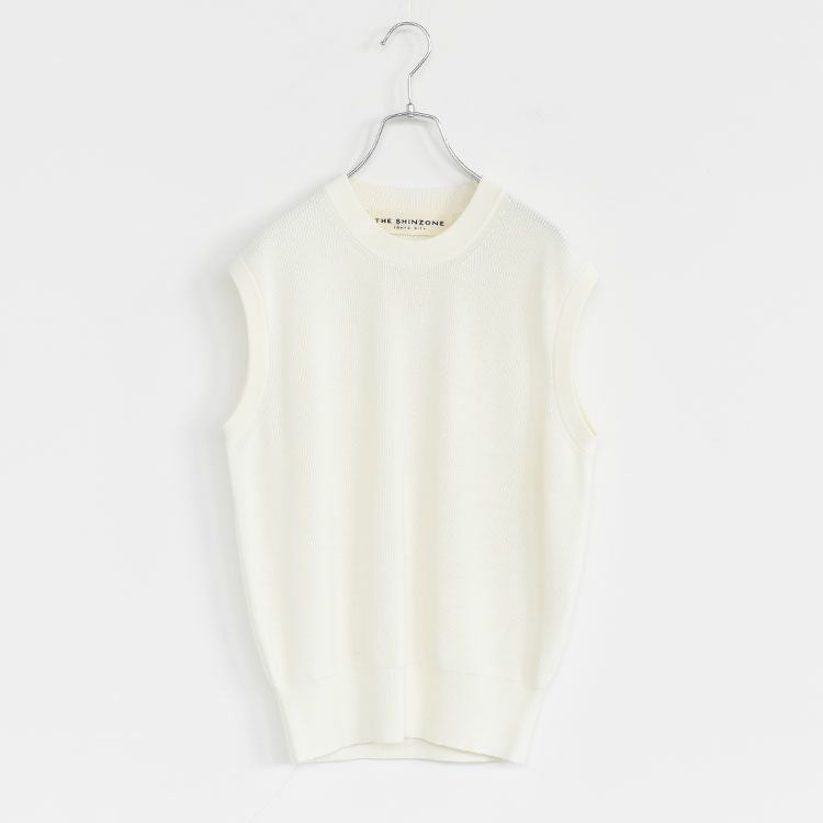 SALE 30％OFF】HIGH TWISTED COTTON KNIT VEST ハイツイステッド
