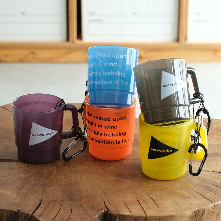 and wander logo PP mug ロゴマグ