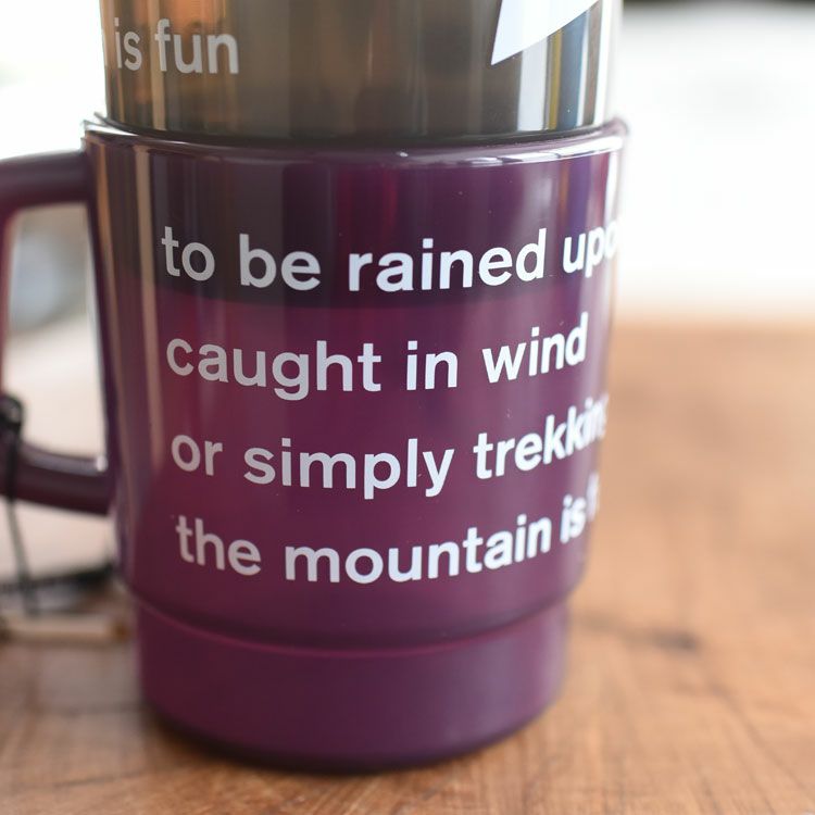 and wander logo PP mug ロゴマグ