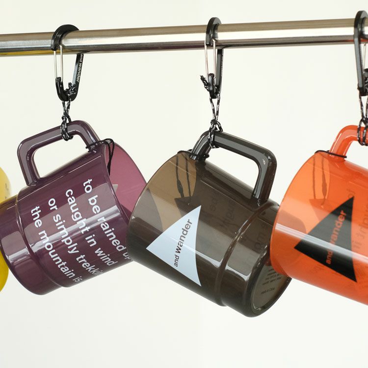 and wander logo PP mug ロゴマグ