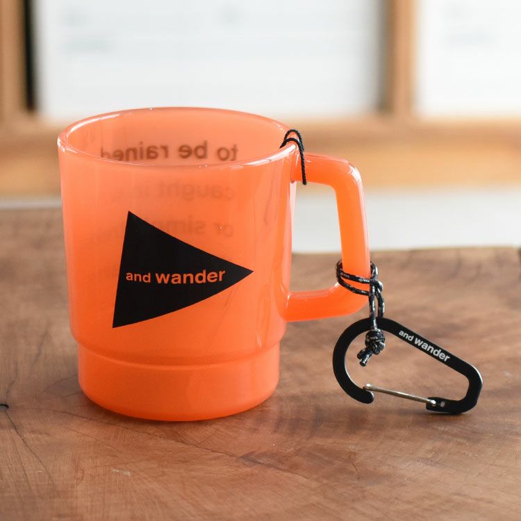 and wander logo PP mug ロゴマグ