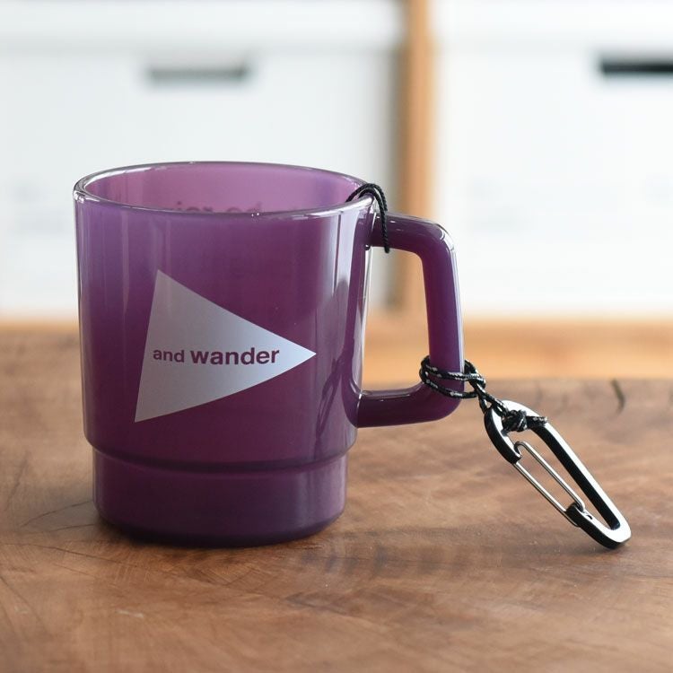 and wander logo PP mug ロゴマグ