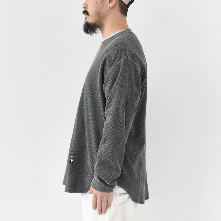 WAFFLE CREW NECK 30/1 ORGANIC COTTON WAFFLE ワッフルクルーネック オーガニックコットンワッフル