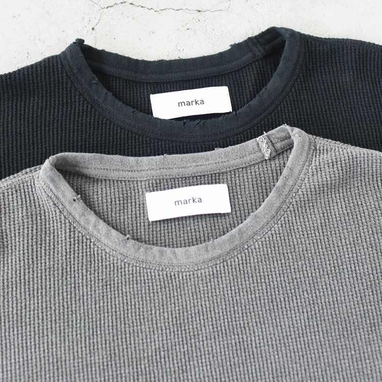 WAFFLE CREW NECK 30/1 ORGANIC COTTON WAFFLE ワッフルクルーネック オーガニックコットンワッフル