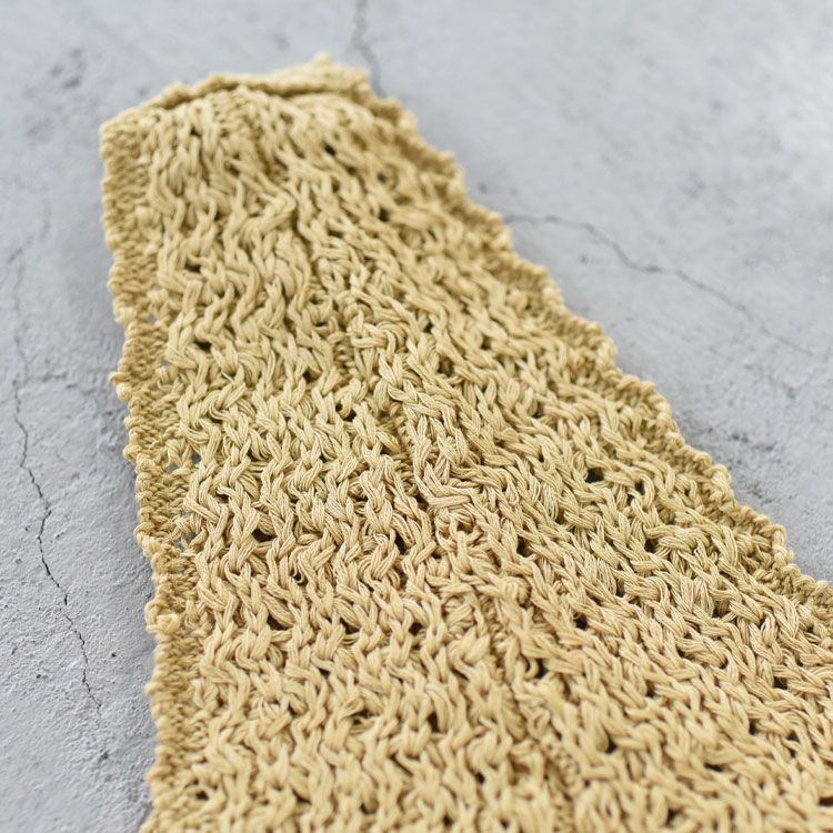 double honeycomb mesh fringed top ダブルハニカムメッシュフリンジトップ