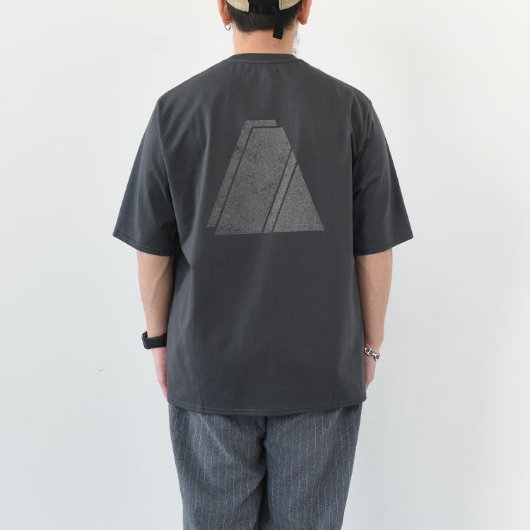 PRINT TEE "LAYERED PYRAMID" 40/2 ORGANIC COTTON KNIT プリントTシャツ"LAYERED PYRAMID" オーガニックコットン26G天竺