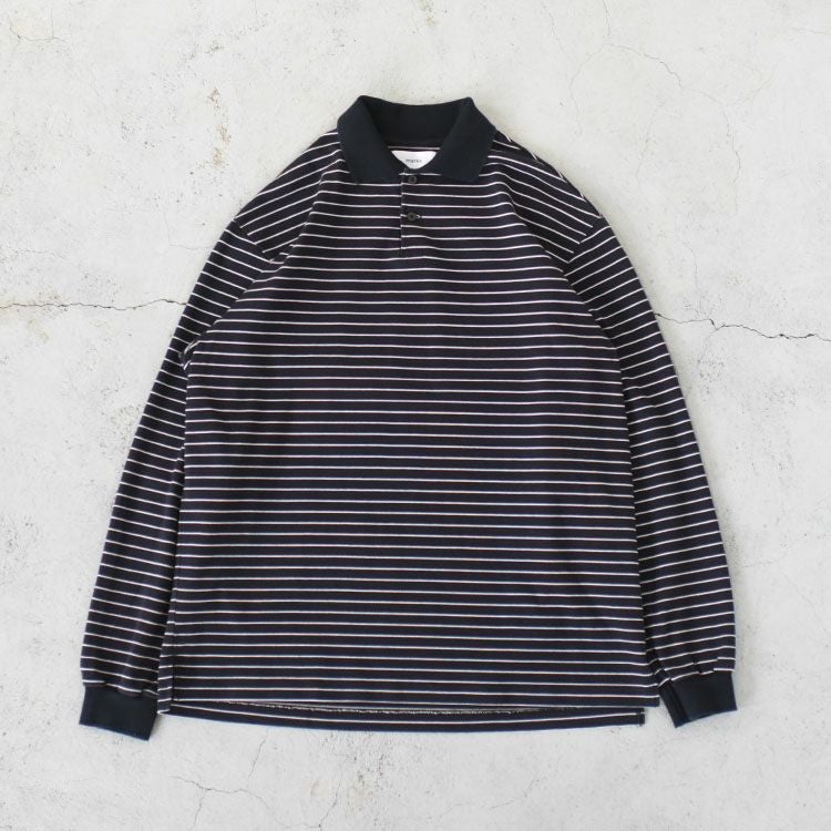 ORGANIC COTTON HIGH TWISTED PIQUE TWO BUTTON POLO L/S TEE オーガニックコットン強燃ドライカノコ / 2ボタンポロロングスリーブTEE