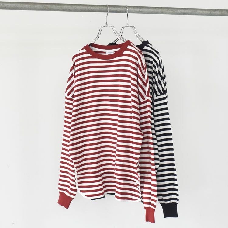 FRENCH STRIPED LONG SLEEVE TEE フレンチストライプロングスリーブTシャツ