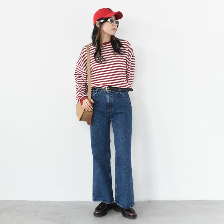 FRENCH STRIPED LONG SLEEVE TEE フレンチストライプロングスリーブTシャツ