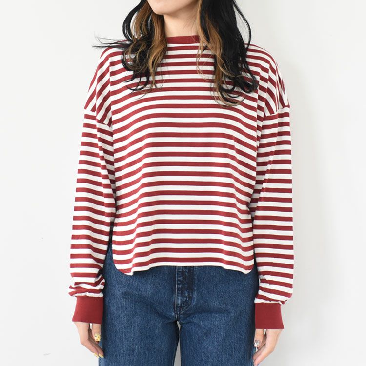 SALE 30％OFF】FRENCH STRIPED LONG SLEEVE TEE フレンチストライプ