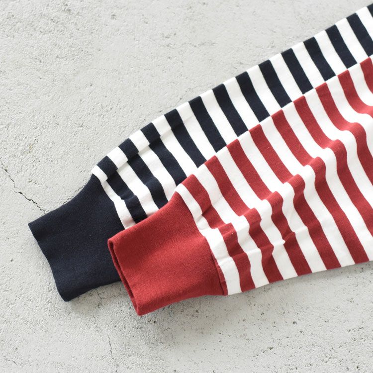 FRENCH STRIPED LONG SLEEVE TEE フレンチストライプロングスリーブTシャツ