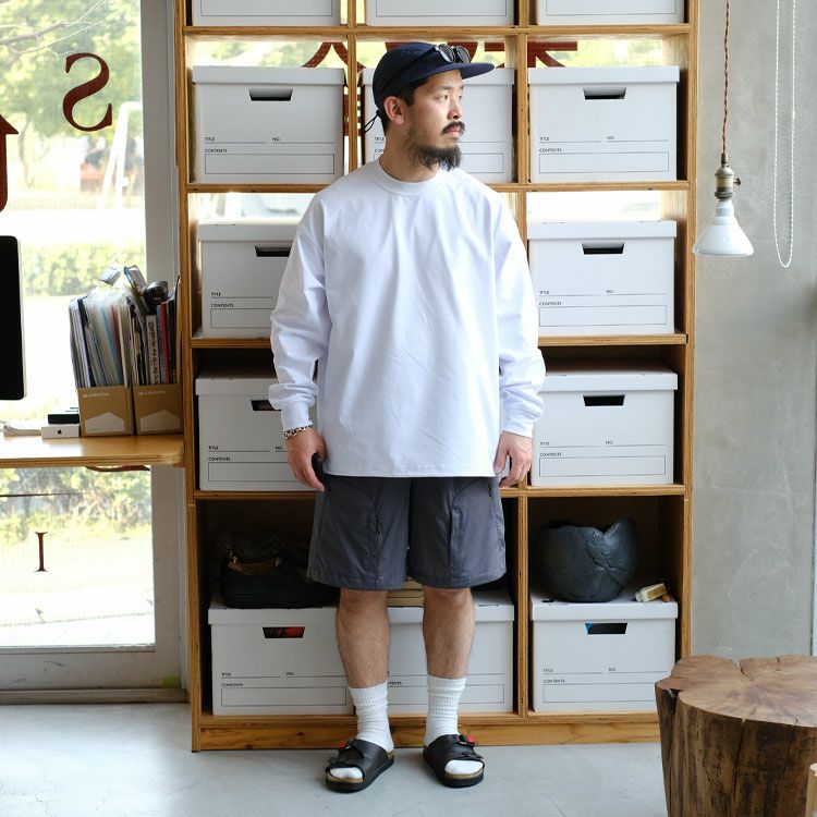 SALE 20％OFF】TECH DRAWSTRING L/S TEE テック ドローストリング
