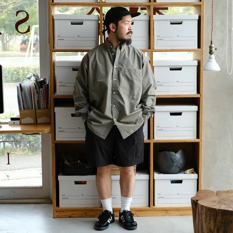 TECH BUTTON DOWN SHIRT L/S テック ボタンダウンシャツ ロングスリーブ