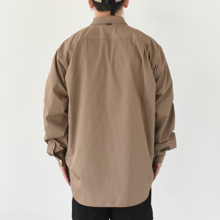 TECH REGULAR STRIPE SHIRT L/S テック レギュラーストライプシャツ ロングスリーブ