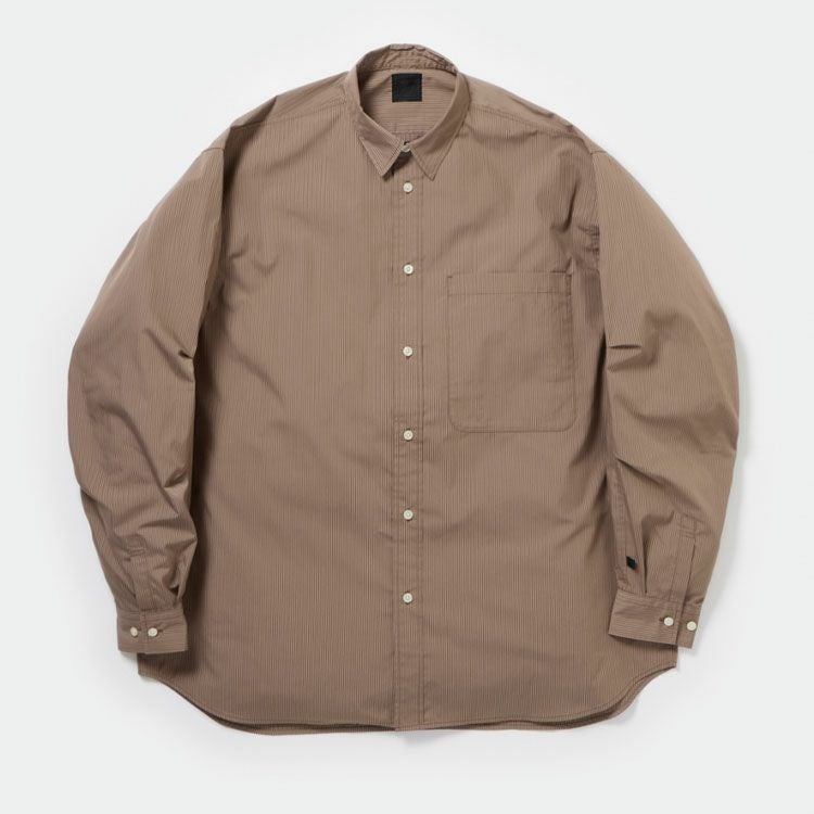 TECH REGULAR STRIPE SHIRT L/S テック レギュラーストライプシャツ ロングスリーブ