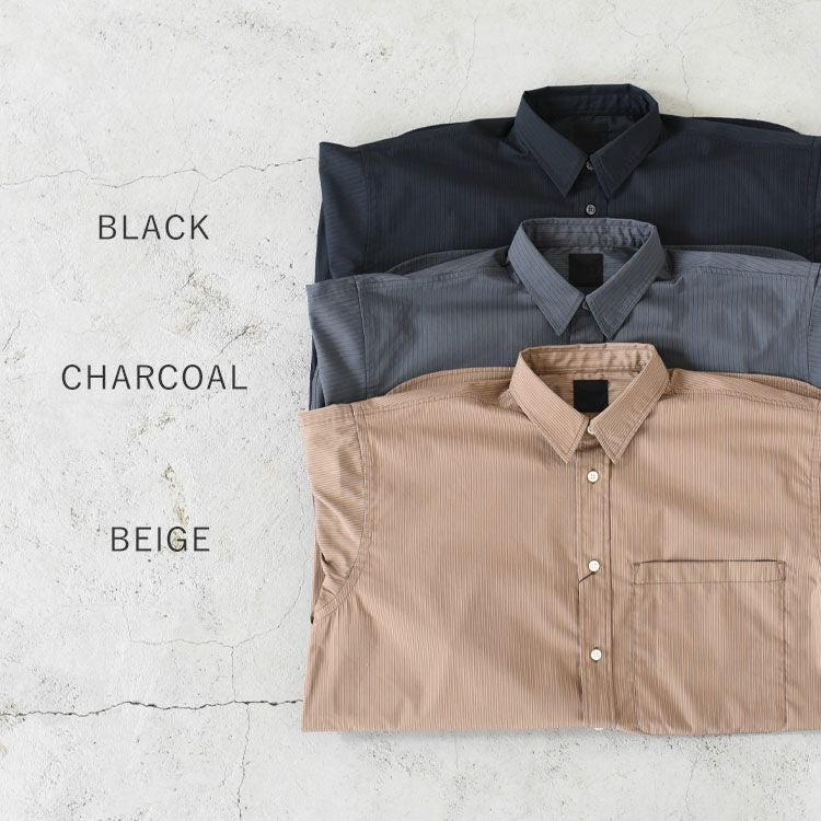 SALE 20％OFF】TECH REGULAR STRIPE SHIRT L/S テック レギュラー