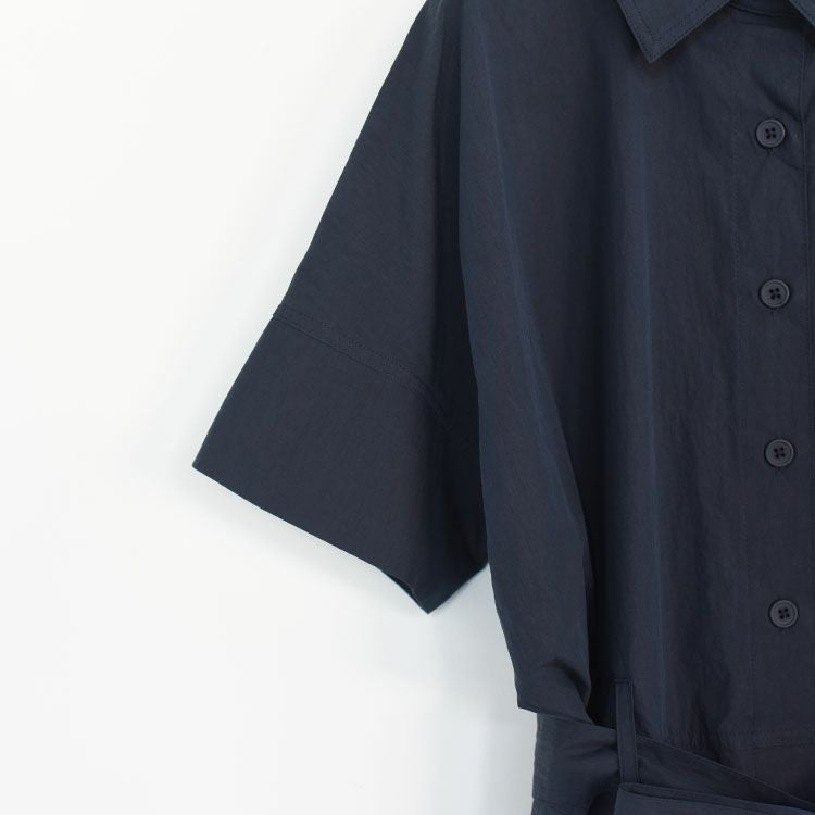 ànuke アンヌーク ハーフスリーブシャツコンビネゾン 黒 38 SALE 40％OFF】Halfsleeve Shirts Combinaison ハーフスリーブシャツ