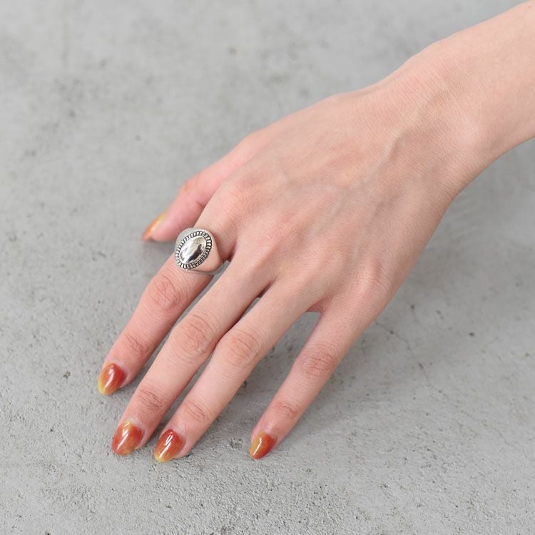 メキシコ　リング　mexico oval jewelry 925 オーバル Oval Mirror Ring オーバルミラーリング/XOLO JEWELRY（ショロ
