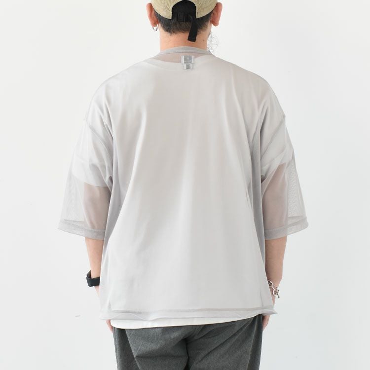 Poly Mesh SOLID OVER T ポリーメッシュソリッドオーバーTシャツ