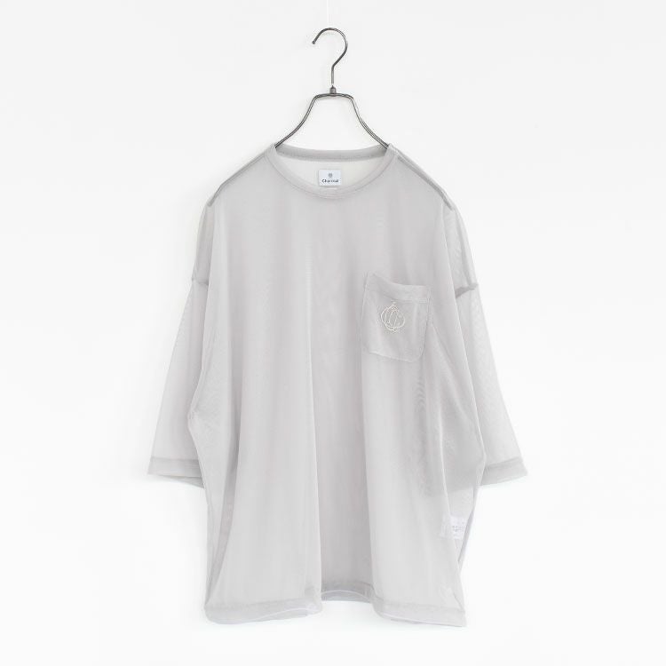 Poly Mesh SOLID OVER T ポリーメッシュソリッドオーバーTシャツ