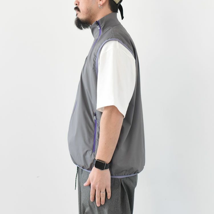SALE 40％OFF】CURVE ZIP UP NYLON VEST カーブジップアップ ナイロン