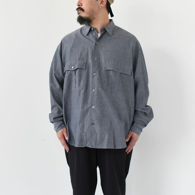 ROLL UP CHAMBRAY SHIRT ロールアップシャンブレーシャツ/PORTER