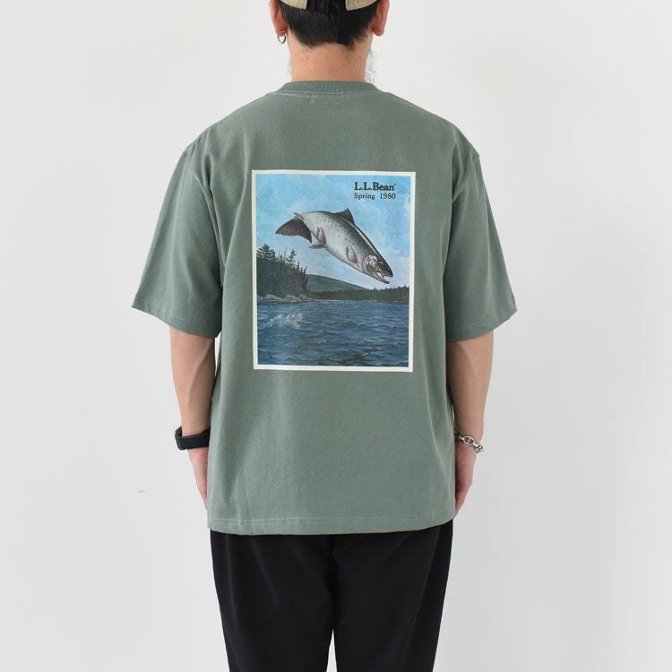 SALE 30％OFF】Men's Bean's 1980 Short-Sleeve Catalog Trout Tee
