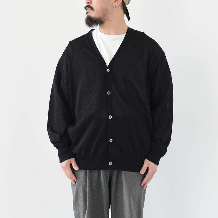 WASHI KNIT CD 和紙メッシュカーディガン