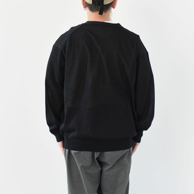 WASHI KNIT CD 和紙メッシュカーディガン