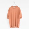 high-count linen oversized knit-Tee ハイカウント リネン オーバーサイズ ニットTシャツ