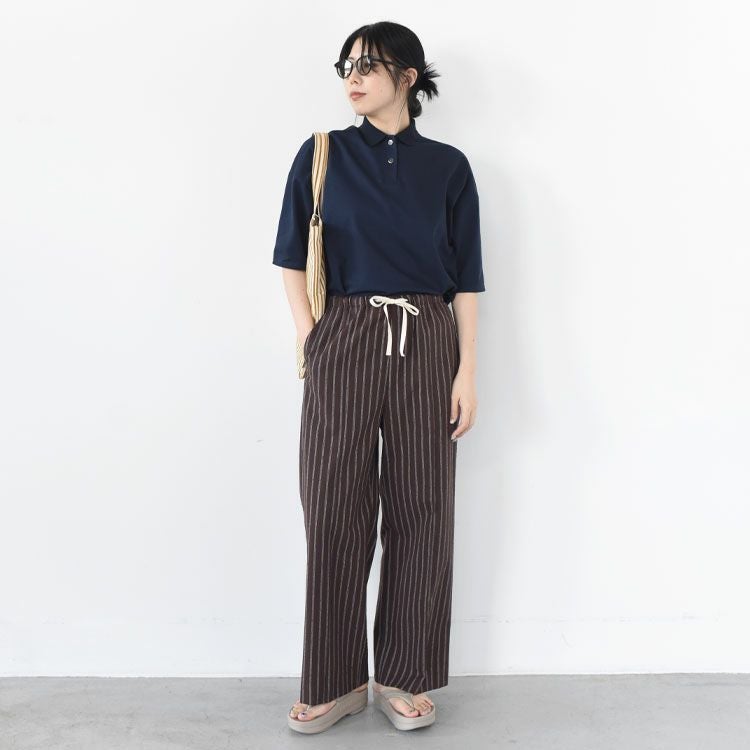 NOSTALGIC STRIPED WIDE PANTS ノスタルジックストライプワイドパンツ