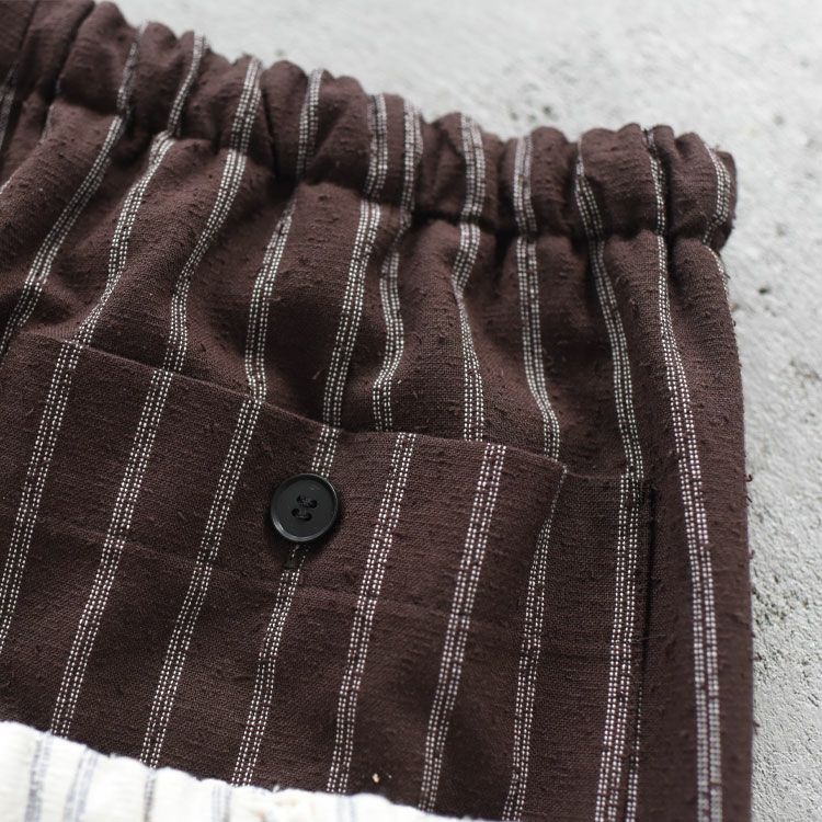 NOSTALGIC STRIPED WIDE PANTS ノスタルジックストライプワイドパンツ