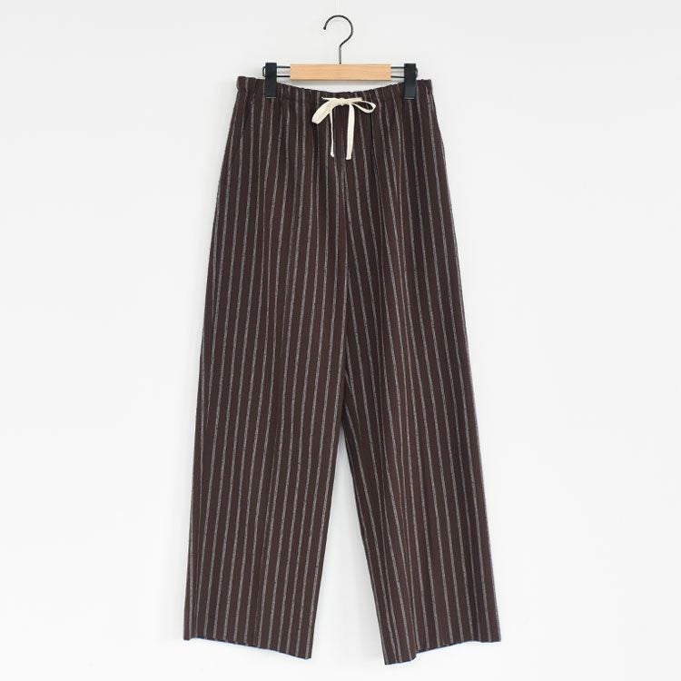 NOSTALGIC STRIPED WIDE PANTS ノスタルジックストライプワイドパンツ