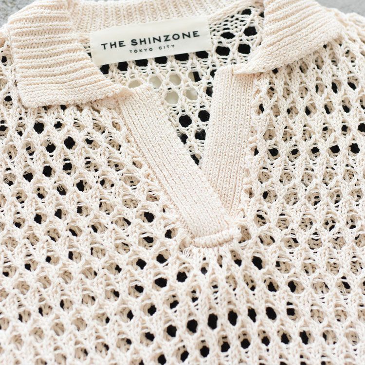 OPENWORK POLO KNIT オープンワークポロニット