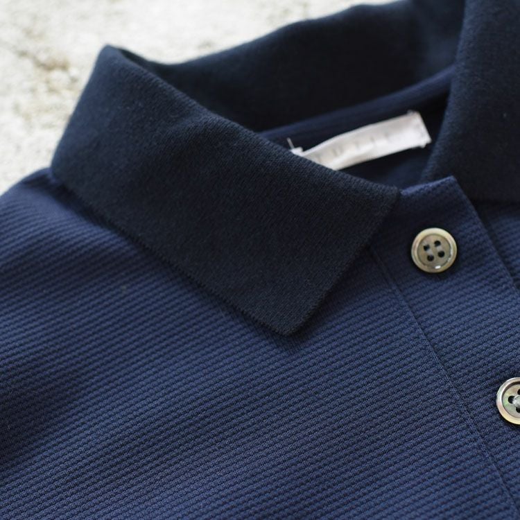 コットンサーフニットポロ衿ワイドプルオーバー