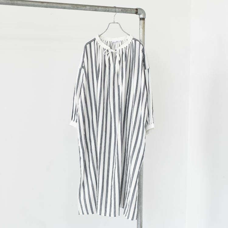 コットンドビーストライプスキッパーチュニック